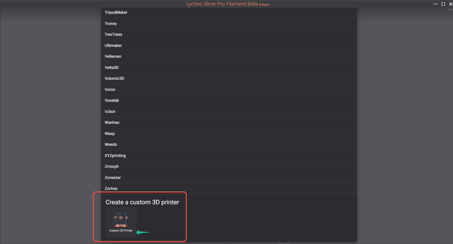 How to Add a Custom Filament 3D Printer? – Lychee Documentation